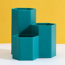 3 Lattices Makeup Brush Storage Box Cosmetics Pen Holder Organizer (Green) Newly