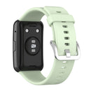 Silicone Bands+Buckle Watchband Replace for Huawei Watch Fit Strap (Green) Newly