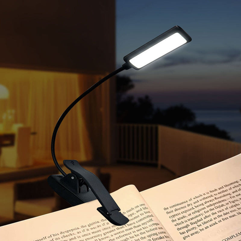 Adjustable Clip Reading Light Eye Protection LED with 3 Brightness Levels