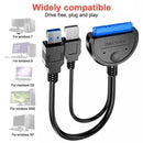 SATA to USB 3.0 2.5/3.5 inches HDD SSD Hard Drive Converters Line Adapters J2K1