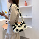 Fluffy Soft Plush Large Capacity Totes Crossbody Bags Shoulder Bags Handbags