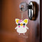 Artwork Stamped Needlework DIY Bead Cross Stitch Craft Keychain Cartoon Pig K