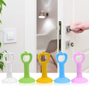 2pcs Anti-collision Door Handle Silencer Doorknob Wall Crash Pad (Green)