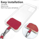 Universal Crossbody Patch Phone Lanyards with Buckle Adjustable Anti-lost Rop