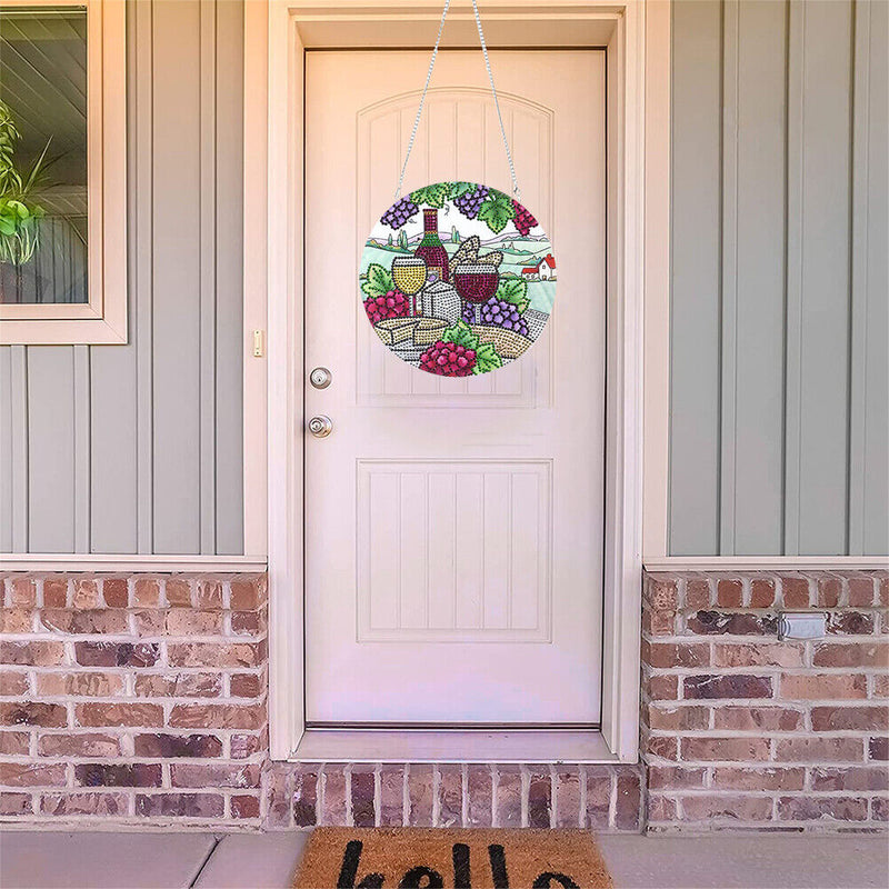 DIY Special Diamond Painting Pendant Kit Round Art Ornament Handmade Craft