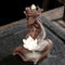 Buddha Lotus Backflow Incense Holder Smoke Waterfall Lotus Incense Holder Newly