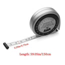 Loss Muscle Calculator Fitness Body Mass Measure Measuring Tape Ruler 150cm