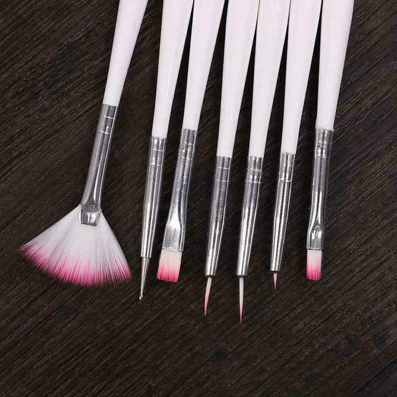 7Pcs Cake Decorating Pen Brush Icing Pastry Fondant Painting Tools V3W8