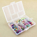 Clear Plastic Storage Box With Cap Nail Art Tips Decorations Container Tool B6N8