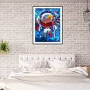 nting 5D DIY Eagle banner Full Round Drill Picture
