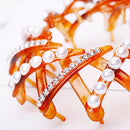 Bird Nest Retractable Girls Headwear Clips Claw HairPins Tail Hair Bun Holder