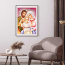 5D Full Round Drill Rhinestone Diamond DIY Painting Kit Jesus Family Ornaments