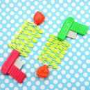 Kids Retractable Elastic Fist Shooter Gun Telescopic Toys Novelty Trick Gag R2S3