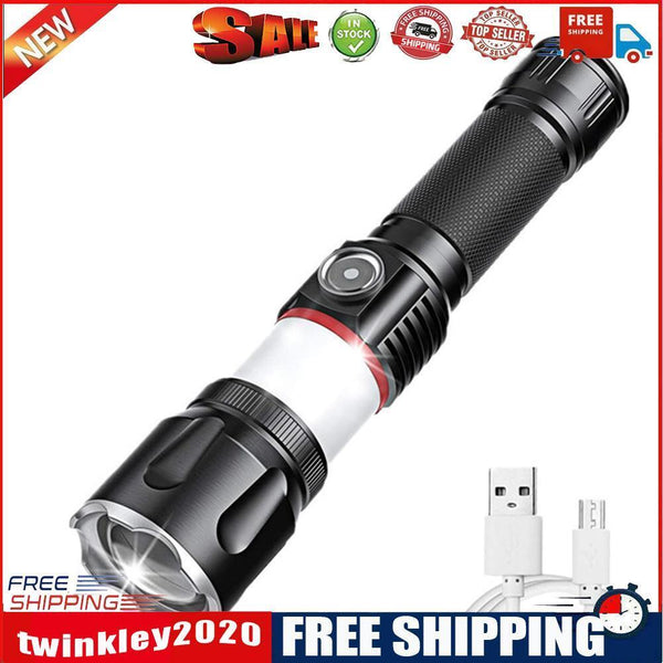 USB Rechargeable Flashlight 1000 Lumens Super Bright LED Torch for Camping