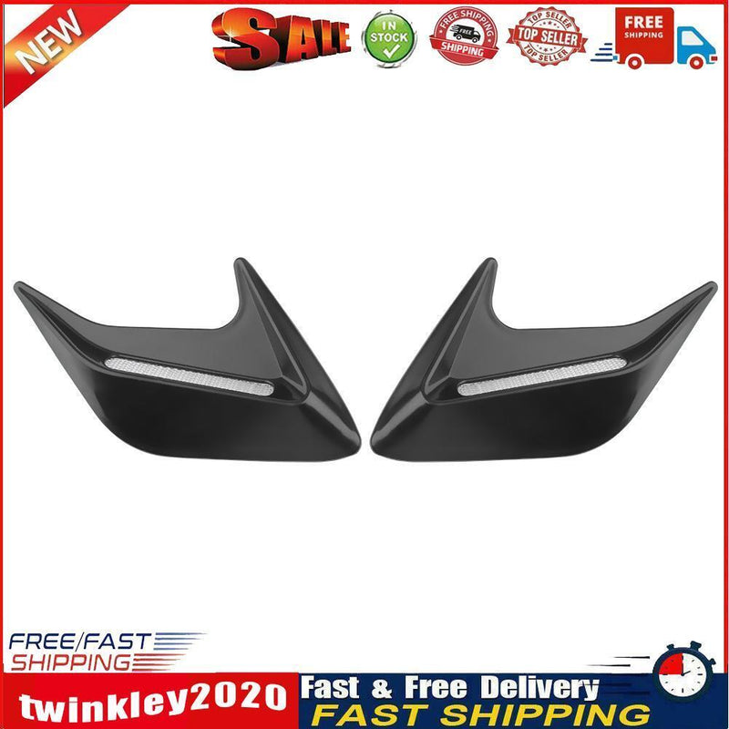 2pcs Decorative Car Air Flow Intake Hood Scoop Bonnet Vent Covers (Black) Newly