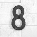Metal Digital Numbers Cast Iron House Sign Doorplate DIY Cafe Shop Wall Decor