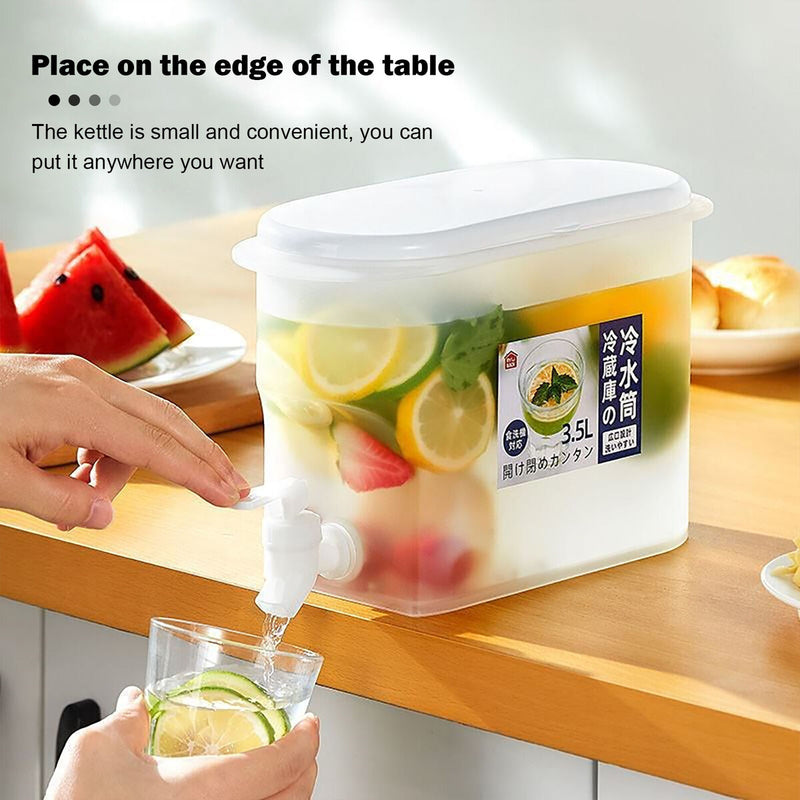 Drink Dispenser with Spigot 3.5L Water Container Beverage Dispenser (B) Newly