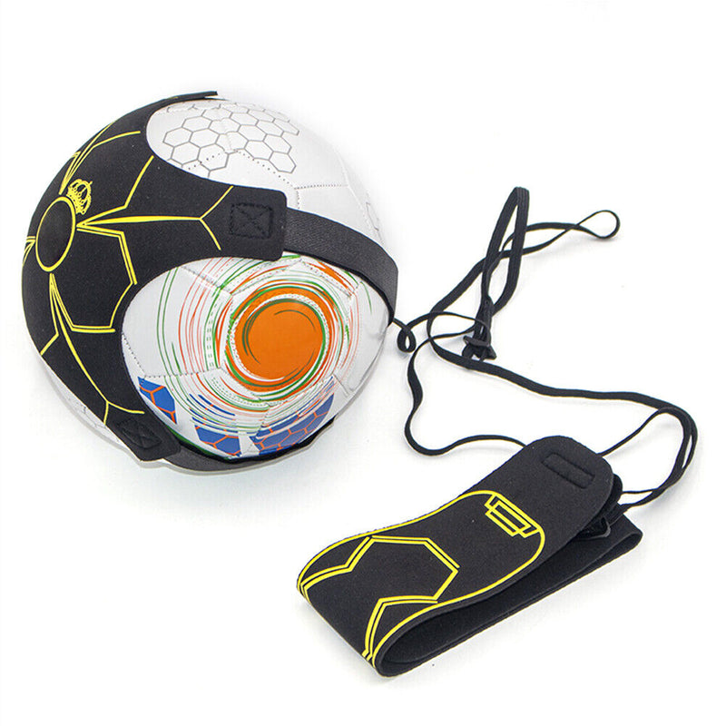 Adjustable Football Kick Trainer Soccer Ball Training Equipment (Yellow) Newly