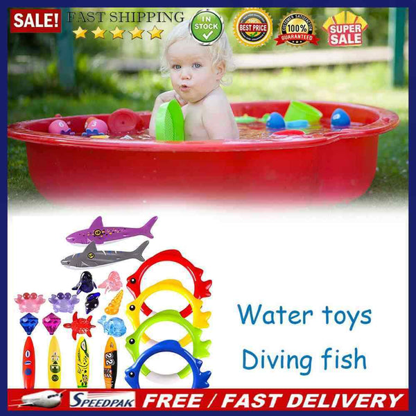 20pcs Swimming Pool Throwing Sinking Toys Underwater Training Kids Diving Toys