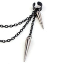 Dangle Party Rock Drop Gothic Hip Hop Ear Clip Rivet Punk Earrings Ear Stud