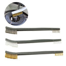 Household Nylon Double-end Mini Polishing Wire Brush Steel Brass Rust Cleaning