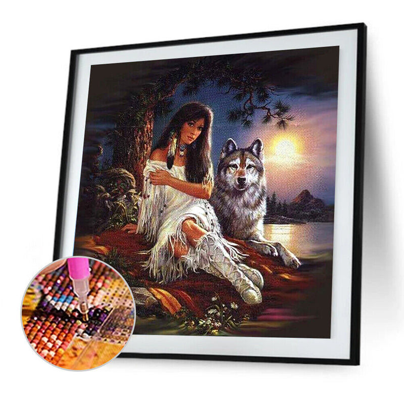 5D DIY Full Drill Diamond Painting Beauty Embroidery Craft Kit Decor (0523)