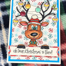DIY Transparent Silicone Seal Christmas Elk Deer Cutting The Scrapbook Embossing