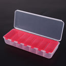 Large Travel Pill Cases Portable 7-Day Medicine Box Tablet Container(Red)