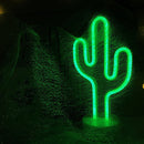 Neon Sign LED Lights Cactus - USB Charging Decorative Marquee Signs Light