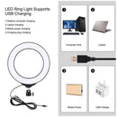 LED Selfie Ring Light Video Light Kit Desktop Stand Holder For YouTube Tik Tok