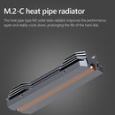 SSD Heatsink Cooler Aluminum M.2 2280 NVME Solid State Disk Radiator (Gray)