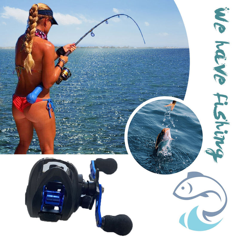 7.2/1 Low Profile Baitcasting Fishing Reel Anti-Tangle Fishing Reel (Right)