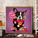 5D DIY Diamond Painting Kits Full Round Drill Dog Mosaic Picture Wall Decor