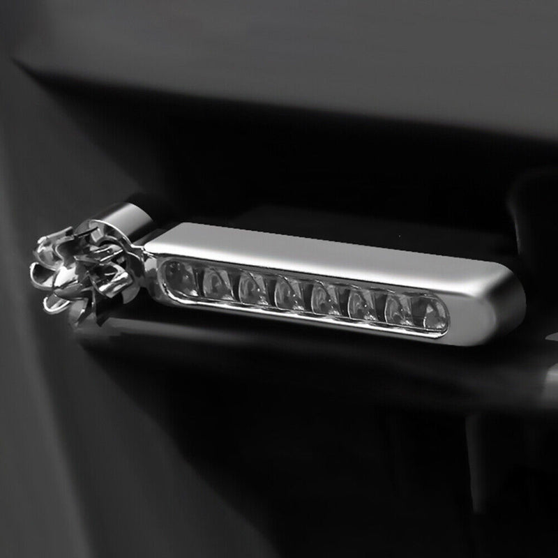 2pcs DRL Car Flexible LED Daytime Running Light Headlights Wind Powered Lamp