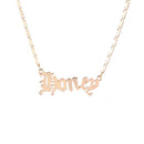 Steel Lovely Honey Angel Babygirl Princess Blessed Letter Pendants Bib Necklace