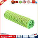 Ice Cold Sport Towel Summer Outdoor Fitness Quick Dry Cooling Towel (Green)