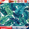 Tropical Leaves Oil Paint By Numbers Kit DIY Handpainted on Canvas Wall Art