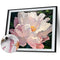 Hand Painted Oil Paint By Numbers Kit DIY Acrylic Peony Flower Canvas Paint