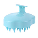Silicone Scalp Massage Shampoo Brush Body Brush Hair Comb (Blue) Newly