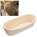 Dough Rattan Basket Bread Proofing Proving Baskets with Cover (Oval 3)