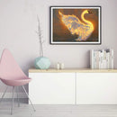 5D Mosaic Rhinestone Picture Drawing Swans Full Round Drill Diamond Painting Kit