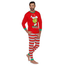 Parent-Child Cartoon Pajamas Kids 2pcs Christmas Men Women Letters Clothes Sets
