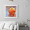 Oil Paint By Numbers Orange Frameless Picture Craft Kit for Home Living Room