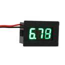 0.36inch LED Digital Voltmeter DC 4.5-30V Two Line Volt Meter(Green)