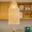 Lampshade Handmade Woven Macrame Wall Hanging Pendant Lamp Tapestry Decor#