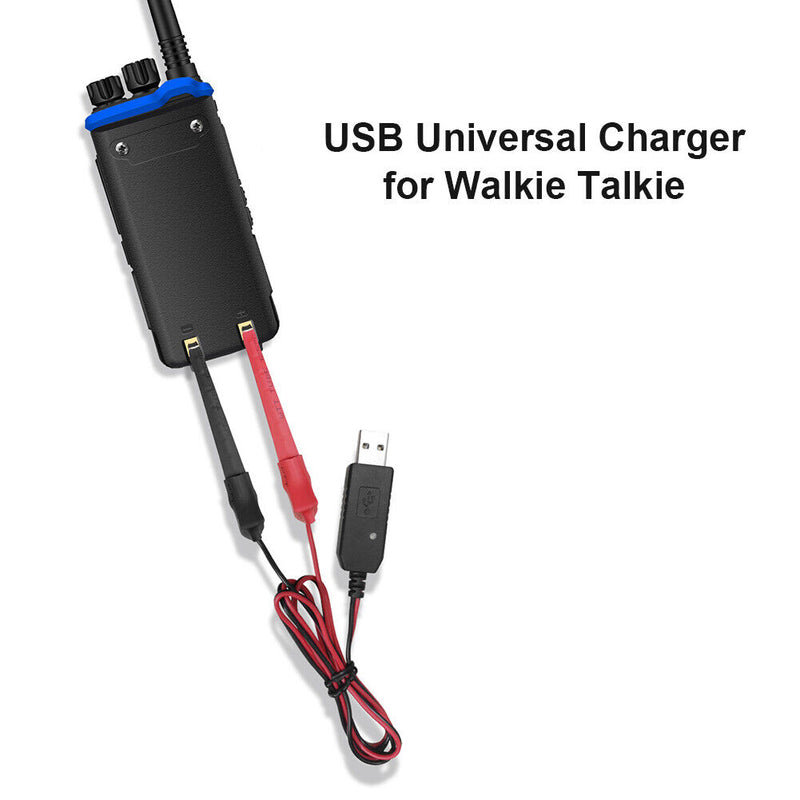 5V 2A Universal USB Charge Connector Clip for Walkie Talkie Power Supply Charger
