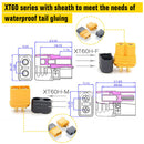1pc XT60 Battery Male Plug Connector with Silicon 12 AWG Wire 30cm (A) Newly