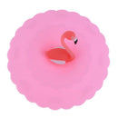10cm Dia Silicone Cup Lid Leakproof Thermal Insulation Cup Cover(Pink)