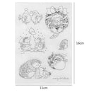 Clear Transparent Silicone Seals DIY Stamp Sheet Photo Album Decor Gift Newly