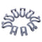 10pcs Mini Flocking Hanging Hook Non Slip Clothing Hanger Hook(Grey) Newly